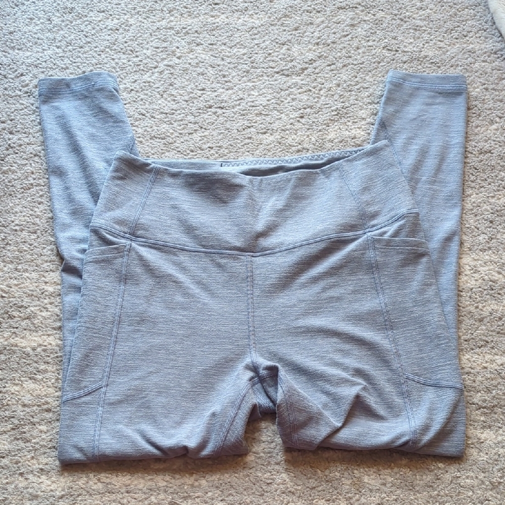 Victoria's Secret Light Blue/Gray Leggings Sz 8